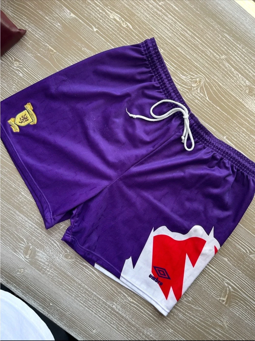 90s Scotland Vintage Umbro Men’s Purple Umbro Shorts